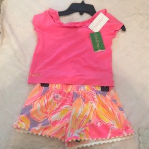 Lily Pulitzer shirt and shorts